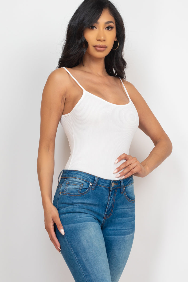 Ribbed Cami Bodysuit