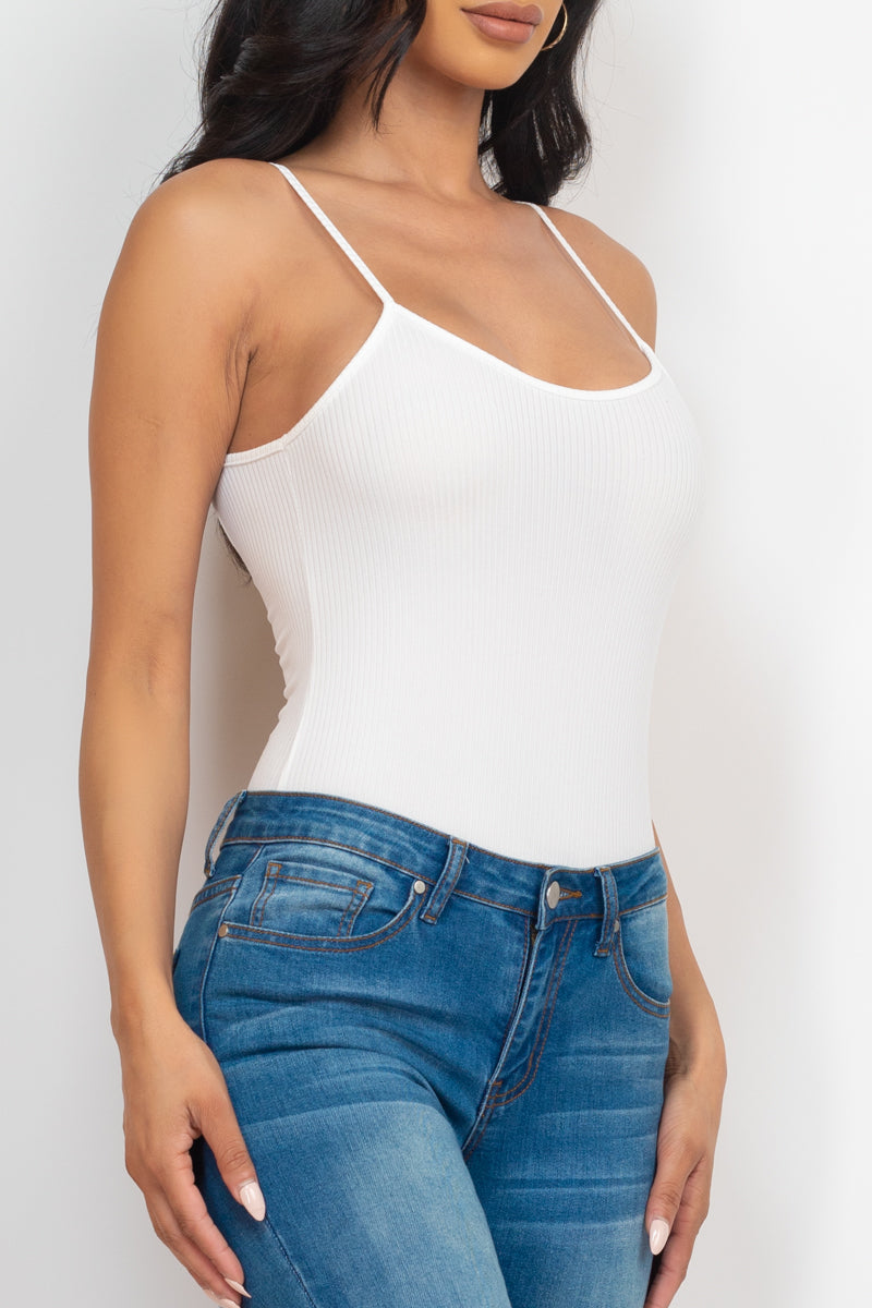 Ribbed Cami Bodysuit