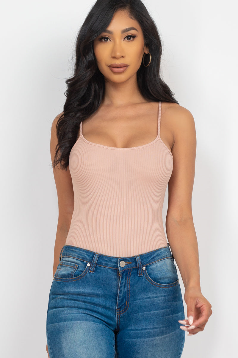 Ribbed Cami Bodysuit