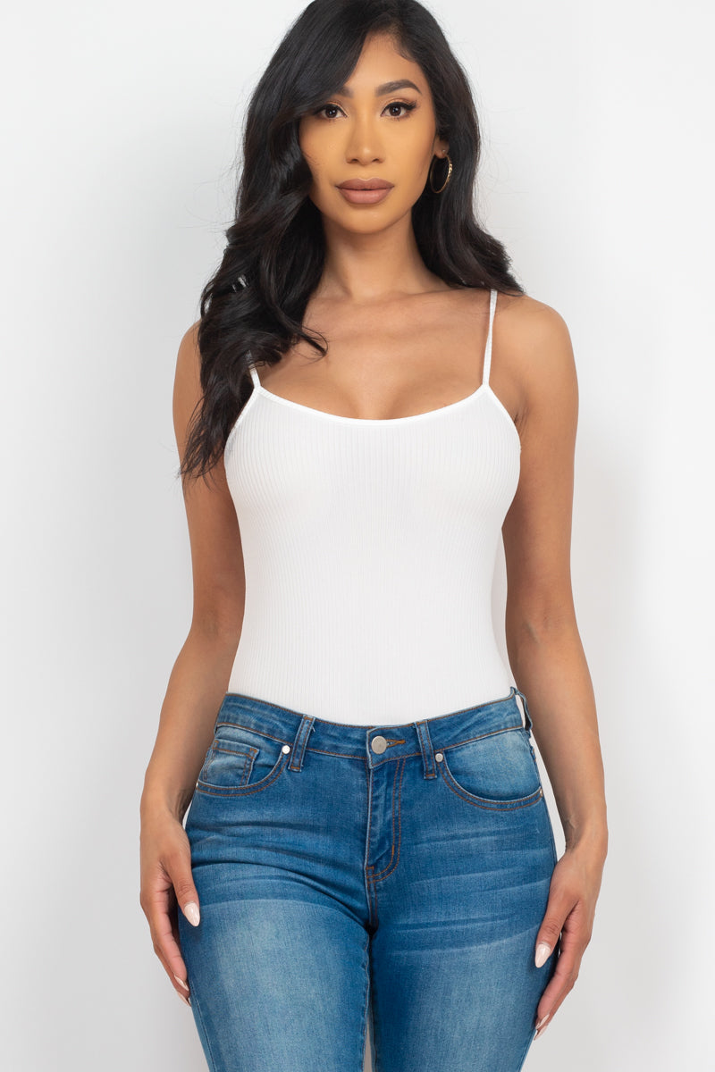 Ribbed Cami Bodysuit