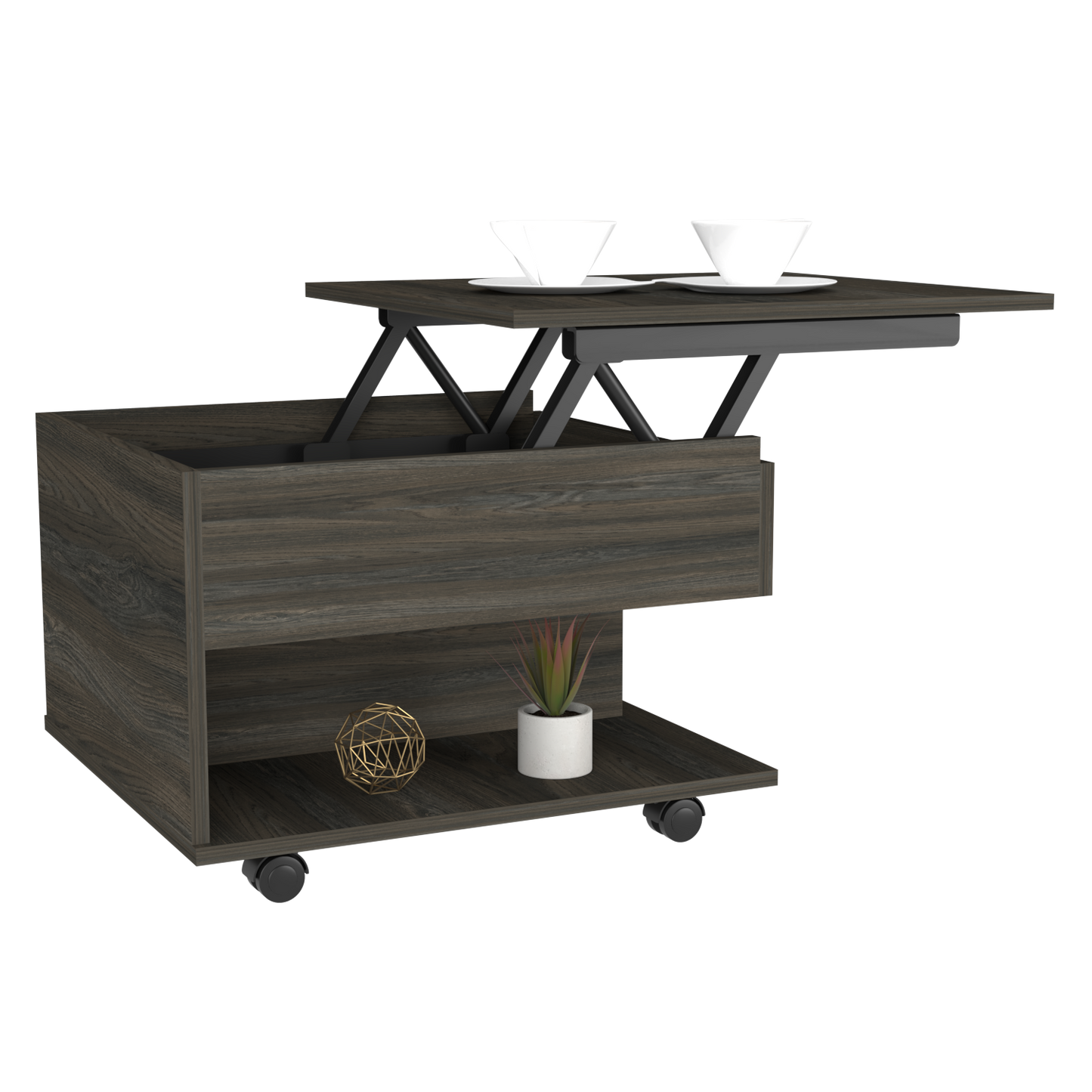 Mercuri Lift Top Coffee Table - Espresso