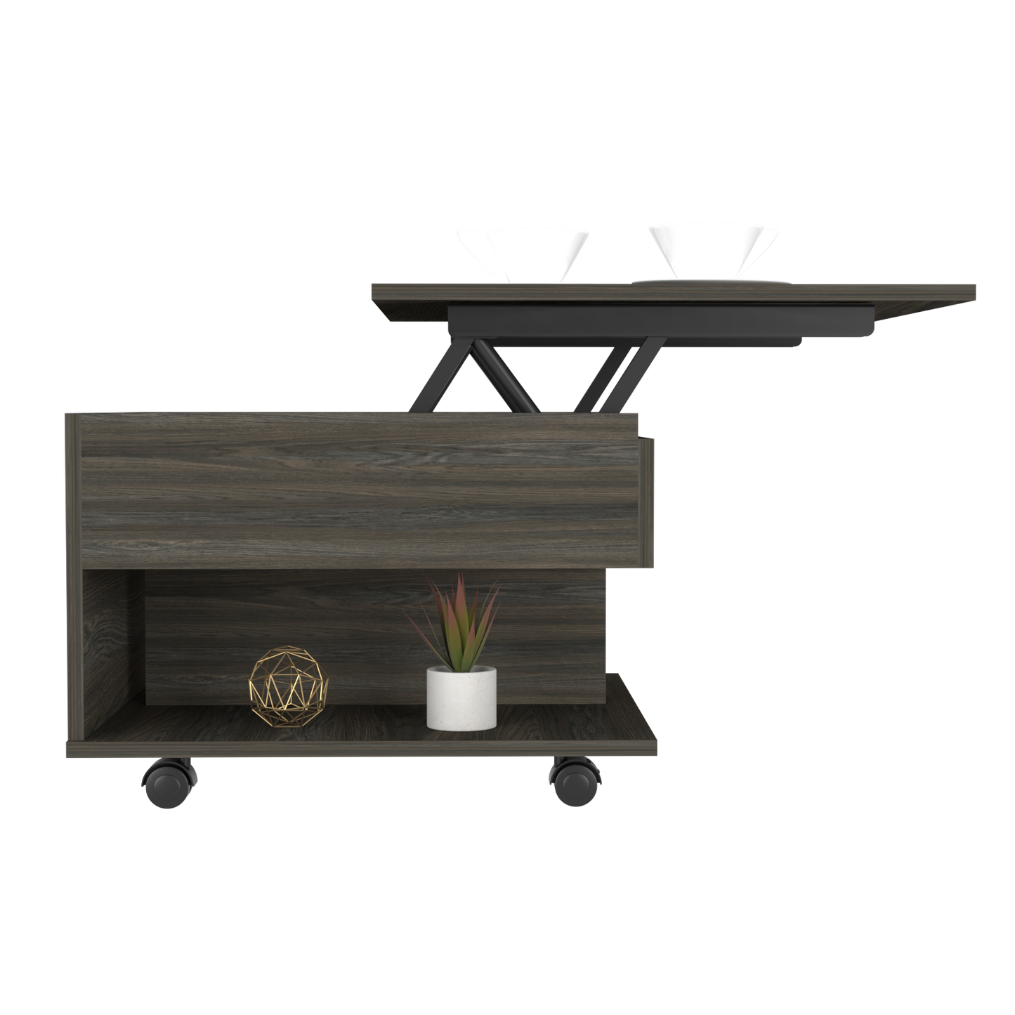 Mercuri Lift Top Coffee Table - Espresso