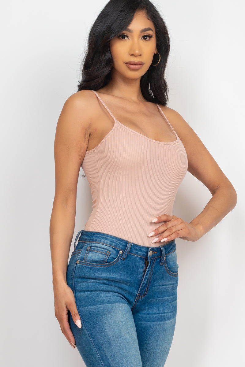 Ribbed Cami Bodysuit